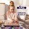 OKTO | DIY 3D Creative Air Dry Clay Kit | Kids Painting by Numbers Coloring Set | OWL | Frame 11.8x11.8 in